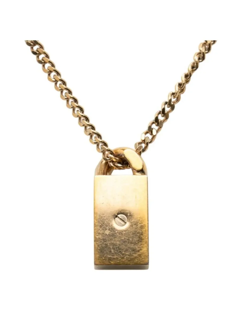 Chanel Cc Logo Pendant Necklace Gold- #276055C83B